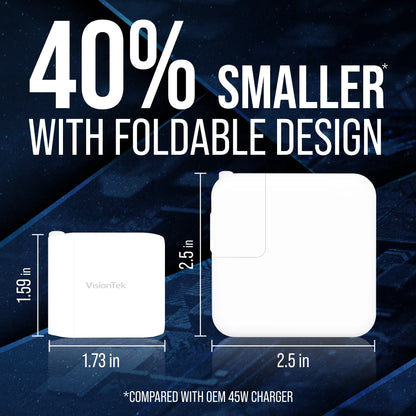 VisionTek 45W GaN II Power Adapter - 2 Port