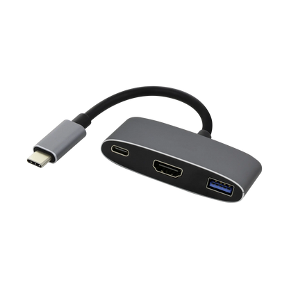 USB-C to HDMI, USB and USB-C with Power Delivery Adapter