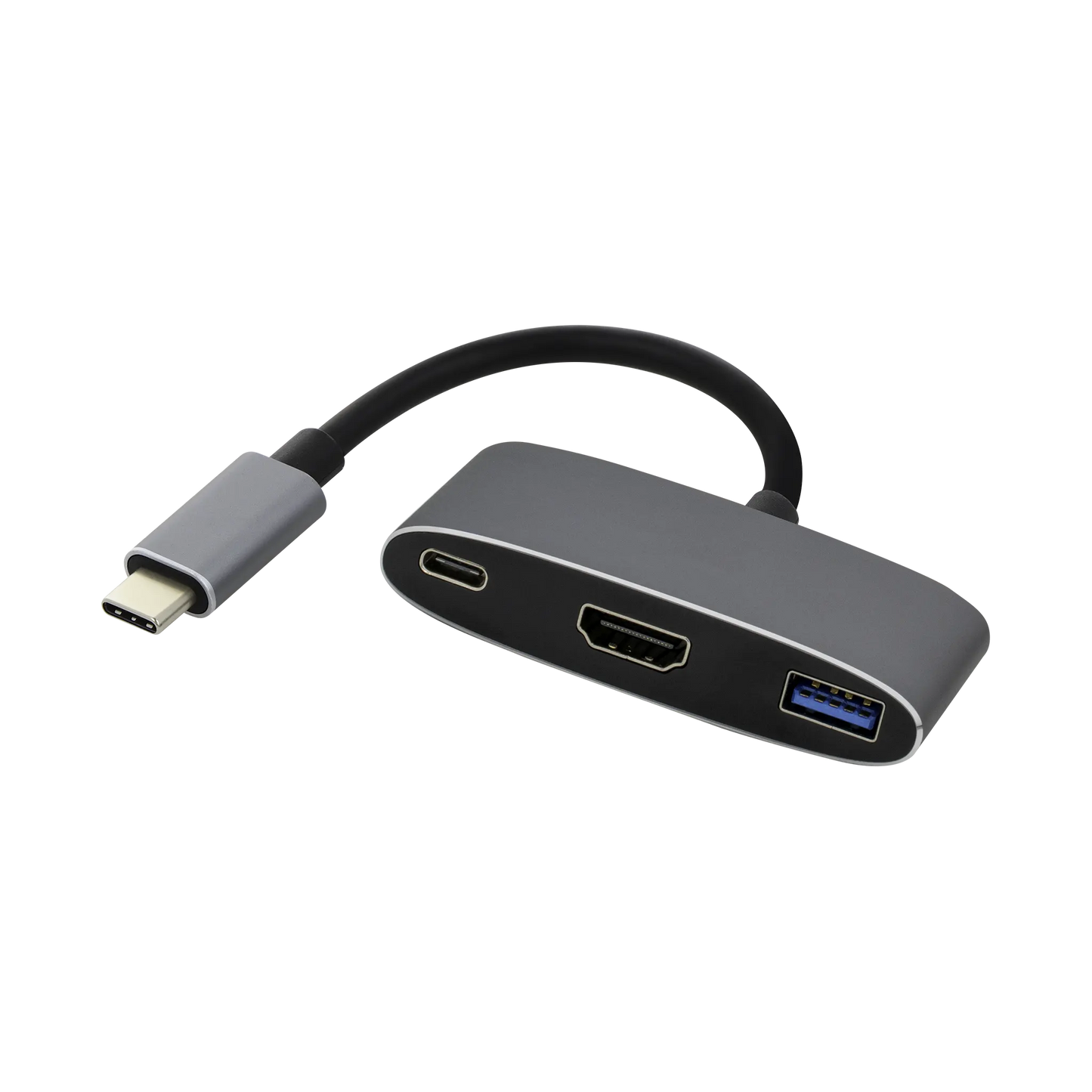 USB-C to HDMI, USB and USB-C with Power Delivery Adapter